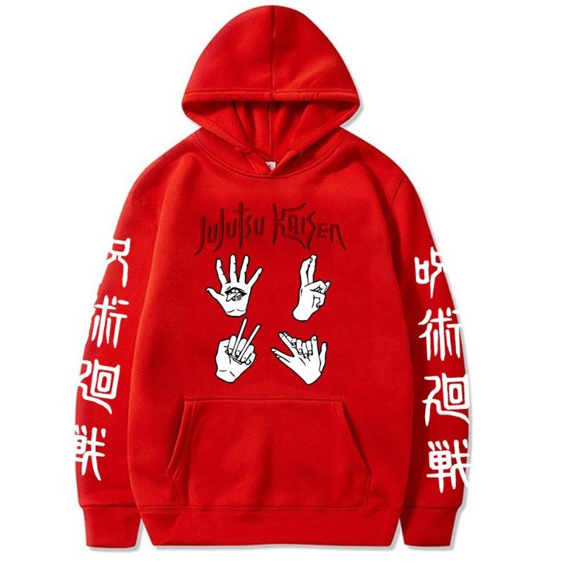 Jujutsu Kaisen Gesture Printed Men's Hoodie New Brand Hoody Clothes Vintage Fashion Casual Unisex Long Sleeve Pullovers