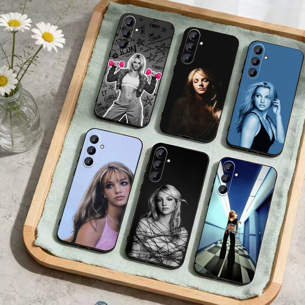 J-Singer B-Britney Spears Phone Case For Samsung Galaxy A73,21,22,32,71,53,52,51,80,5G Soft Black Cover