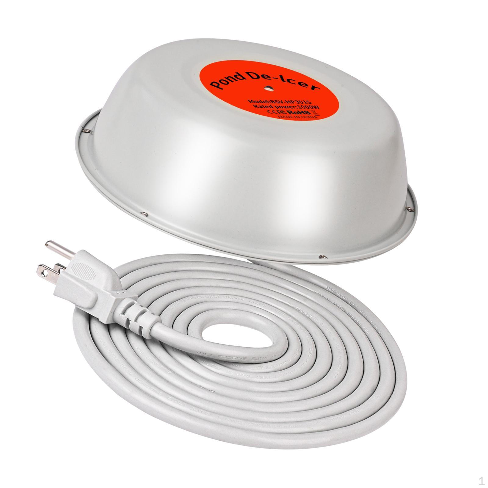 

Нагреватель для птичьей купальни для уличных прудов с термостатом, управляемым размораживателем пруда 1000 W