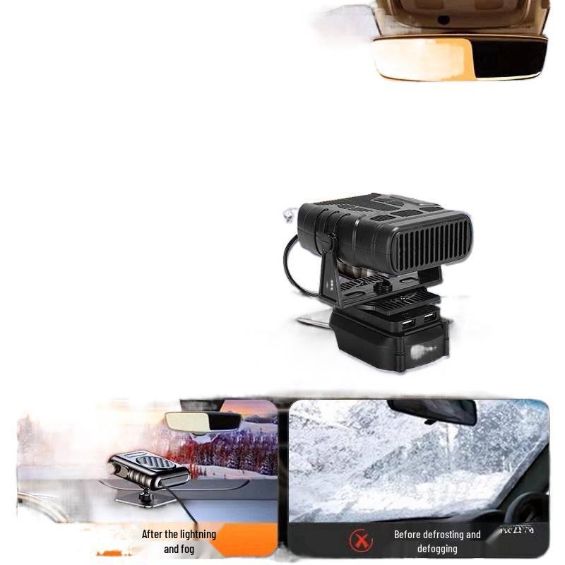 Wiederaufladbarer kabelloser Heizlüfter und Fensterentfroster für den Außenbereich, Bauwesen und Dreiräder