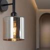 Decorative Wall Light - BV - BV01-00073 - Smoked Glass - 1xE27 23W - Indoor