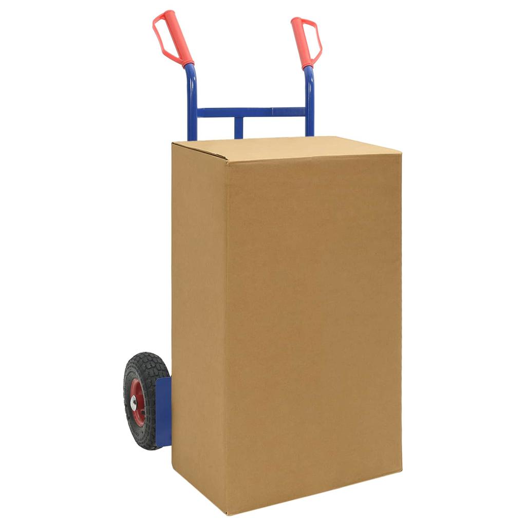Extendable Hand Truck Blue and Red 57 X 46 X 113 Cm Steel