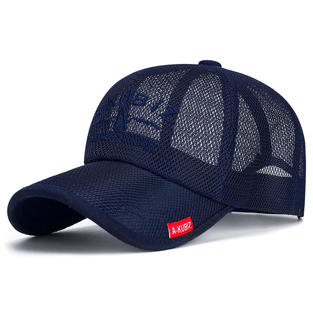 Breathable Mesh Baseball Cap Adjustable Soft Top Summer Sun Protection Hats Outdoor Fishing Camping Hat for Men