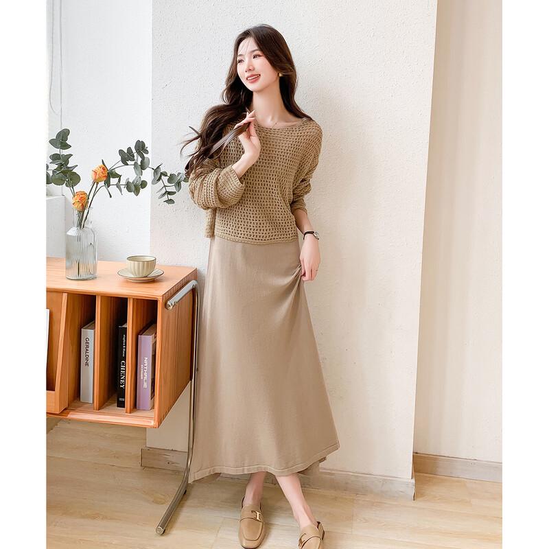 

Women s Hollow Out Cover-Up & Camisole Dress Set One Size