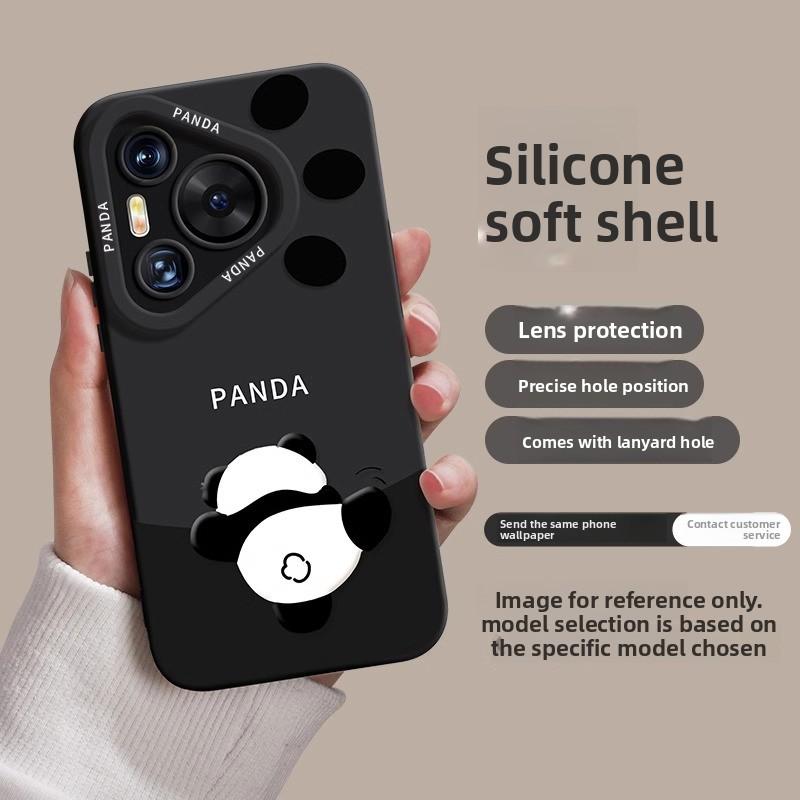 Kompatibel mit Huawei Pura 80 Handyhülle Neu 80 Pro Panda P70 Nische P70 Pro Niedlich 60 Stoßfest Trendig Lustig