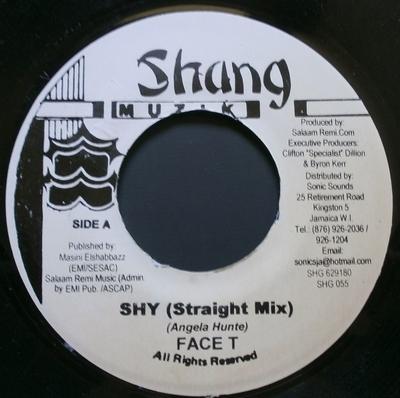 7inch Record FACE T - Shy SHG055 Shang Muzik Jamaica Reggae, Ska & Dub Used