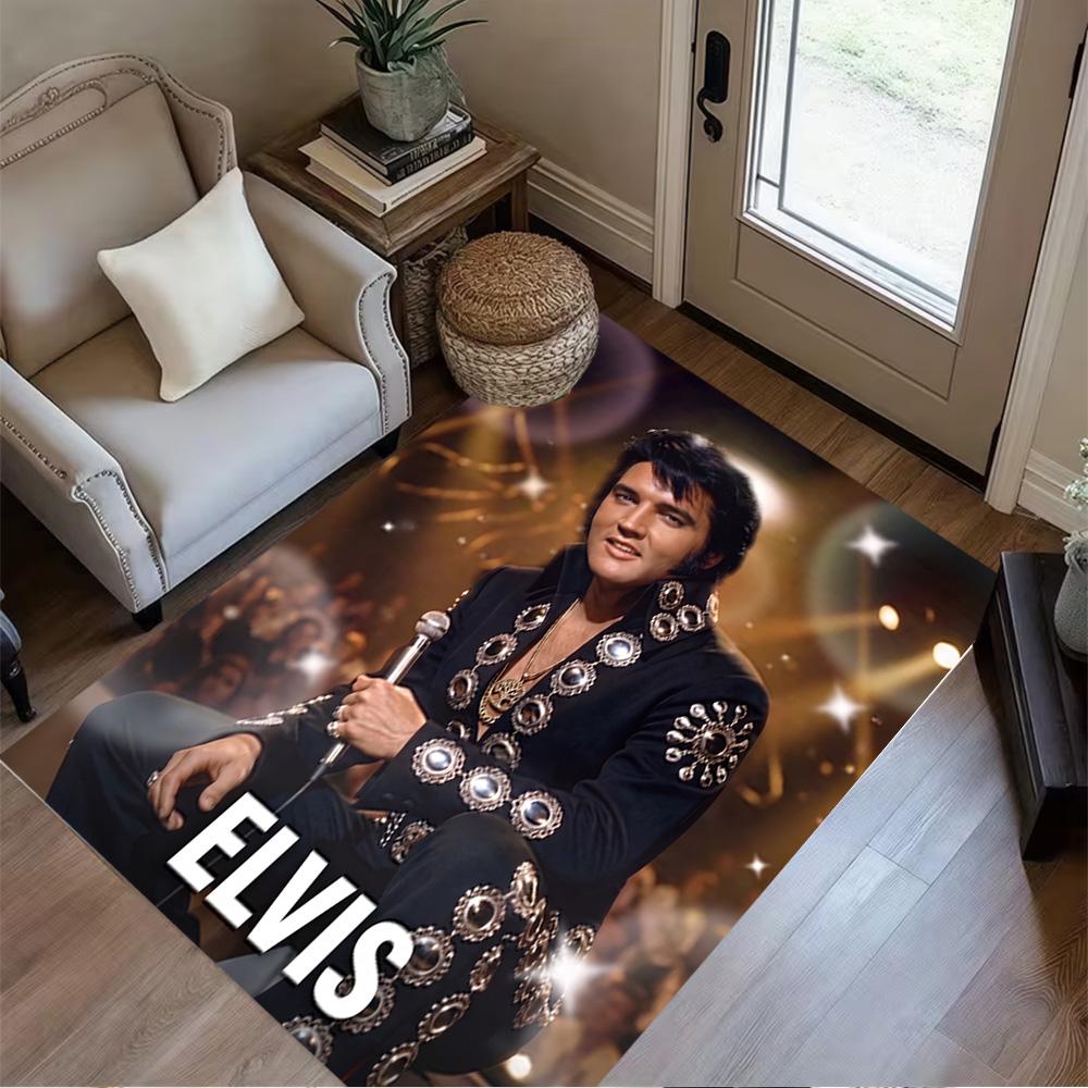 Elvis Presley Performance Carpet Suitable for Bedrooms Entryway Foyer Living Rooms Antislip Carpet Office Home Decor Wedding Party Gift