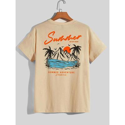 Summer Set Off Again Adventure California Mens T-Shirt Cotton Loose Tee Clothing Sweat Clothes Oversized Tops