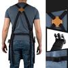 Robuste Arbeits-Schürze, Baumwoll-Canvas, Verstellbare Kreuz-Rückenbänder, Unisex