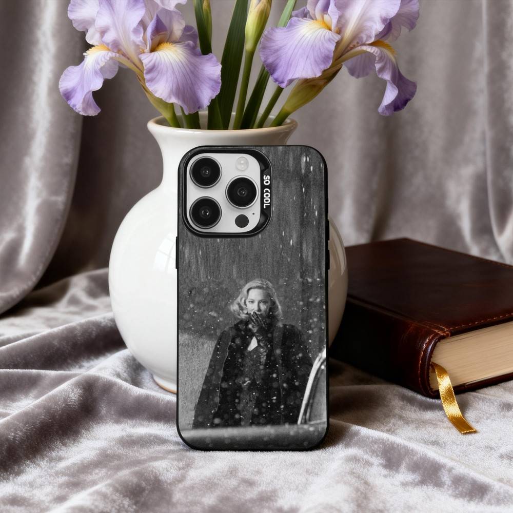 

C-Cate-E B-Blanchett Actress Phone Case For iPhone17,16,15,14,13,12,11 Plus,Pro Max Black Candy silver phone case iPhone16pro