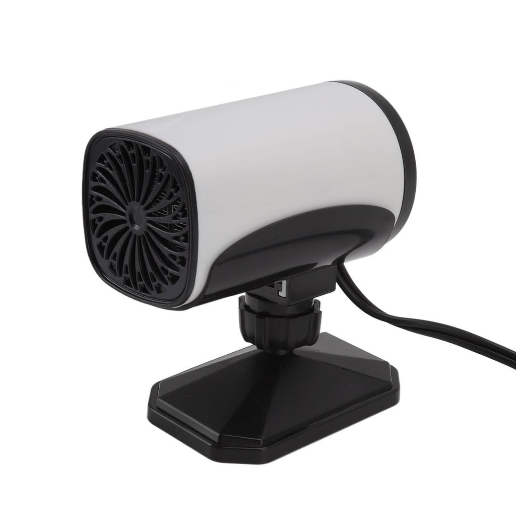2 Gear Black Car Heater Cooler Dual Use Fast Heating Cooling Car Windshield Defroster 150W 24V White
