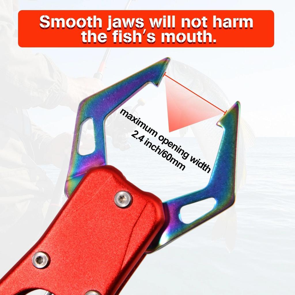 SPEEDWOX Fish Fish Lip Fish Fish Fishing Fishing Made of Stainless Steel 201 and Aluminum Alloy with Safety Cord to Prevent Perfect for Salt Pond Bass