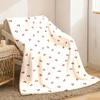 1pc of Cute Red Cherry with White Background Pattern 2026 New Flannel Blanket, Soft Extra-large Lightweight Version with Strong Wrapping Ability, Idea