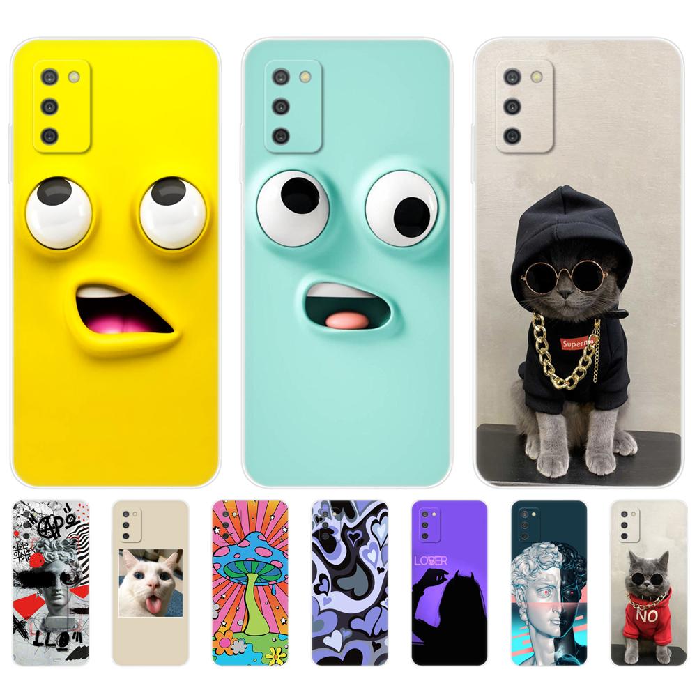 Per Samsung A03S Custodia 164,3 mm Copertura Posteriore del Telefono Su Samsung Galaxy A03s GalaxyA03s A 03s a037 Custodia Morbida Tpu Bumper in Silicone 6,5 pollici