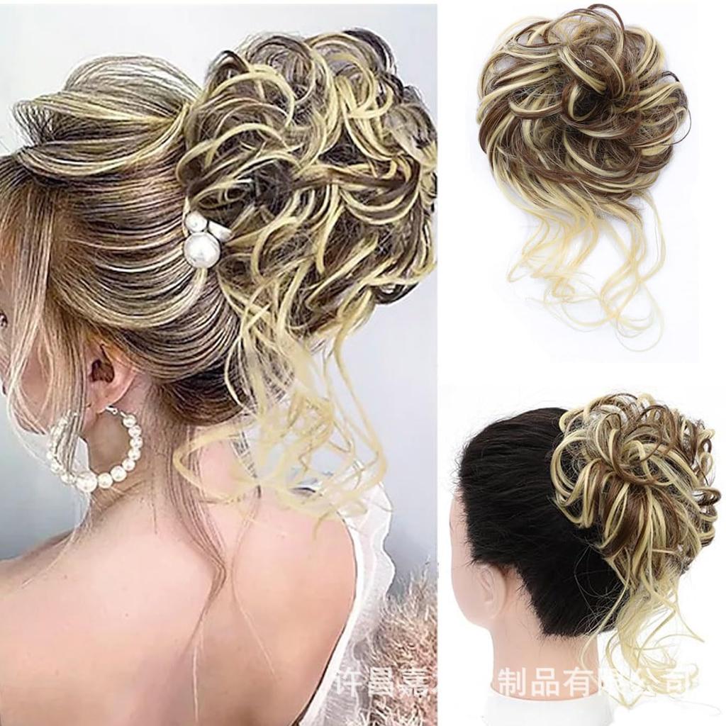 Elastický nadýchaný rozcuchaný drdolový hlavový pás