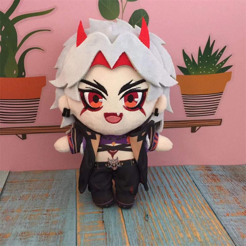 Juego Anime Genshin Impact Muñeco de Peluche Juguete 20cm Arataki Itto Ganyu Cosplay Lindo Suave Almohada Rellena Regalo para Niños
