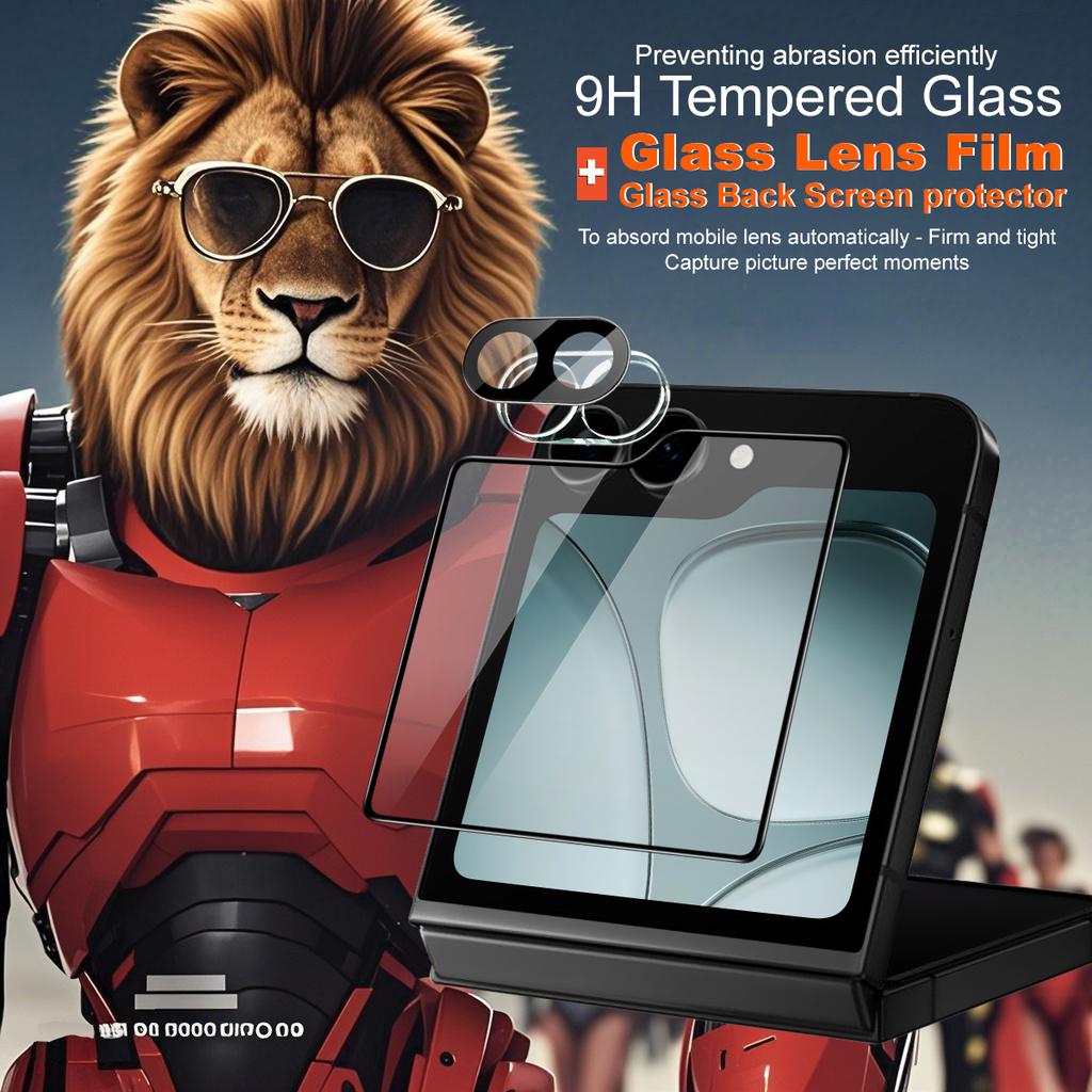 For Samsung Galaxy Z Flip 7 FE 5G Glass IMAK Glass Lens Film + Glass Back Screen protector