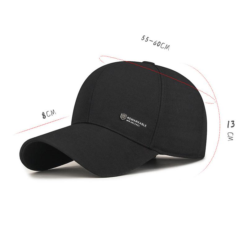 Spring Letter Men's Sunshade Baseball Cap Sunscreen Adjustable Cap for Middle-Aged and Elderly