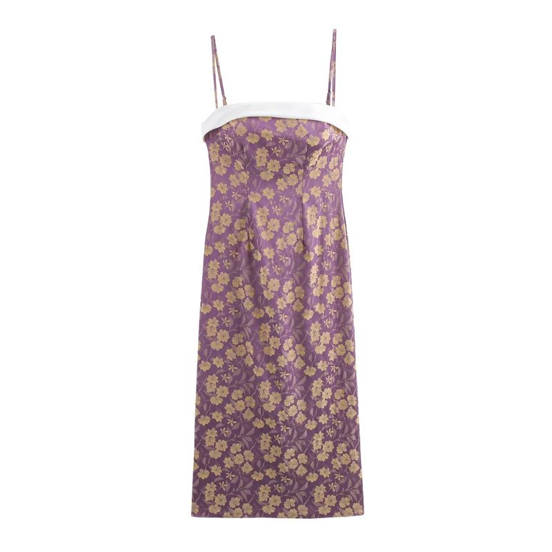 Kaslead New Arrival Women's Clothing Fashion Style Stylish Graceful Simple Style Silm Sling Dress