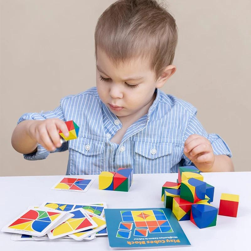 Colored Magic Cube Playthings Magic Rule Snake Multi-color Puzzle Fidget Toys^Decompressionand Transformable% Cubes Instructive Playthings