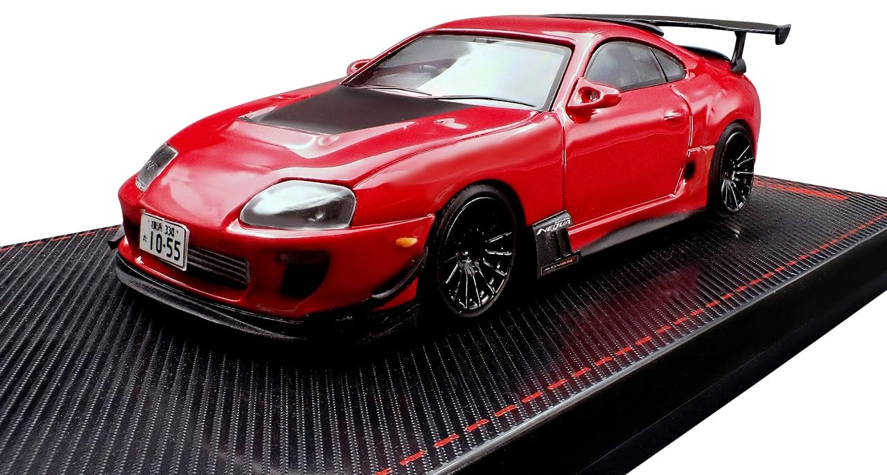 

модель для сборки масштаб Toyota Supra RZ Красный готовое изделие IG3882 TK.Company 1/64 (JZA80)