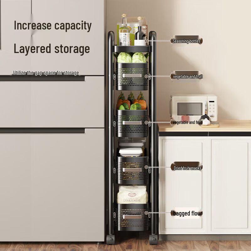 Smal köksvagn med flera utdragbara nivåer