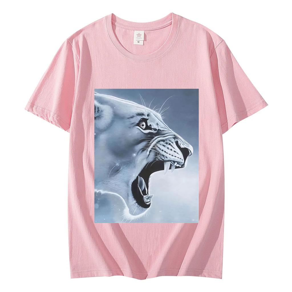 Funny Rage Bait Lion Meme Graphic T Shirts Summer Casual Comfort Short Sleeve Tshirt Men Women Clothing Fashion Loose Tshirts