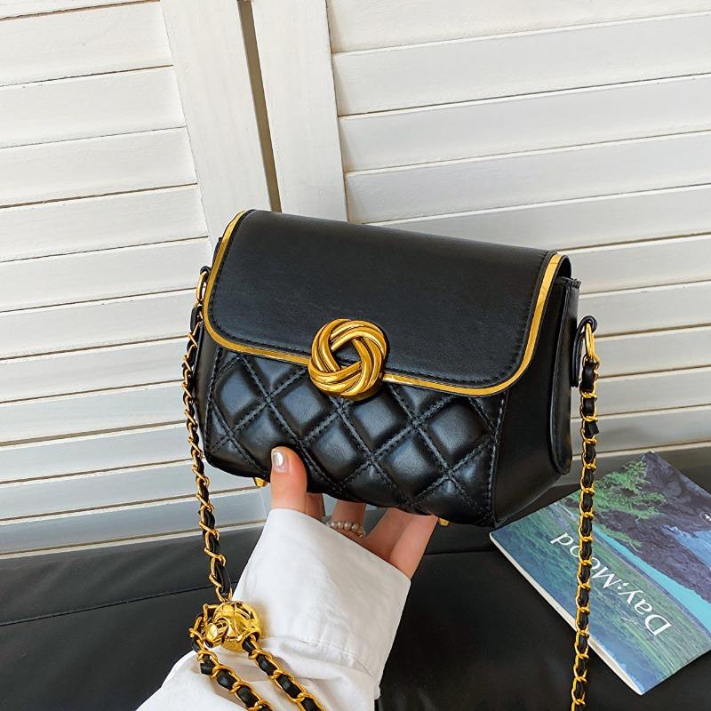 Net Supply Diamond Chain Small Square Bag New Trendy Fashion Versatile Shoulder Bag Messenger Bag