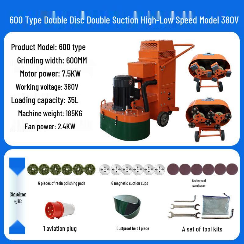 Shanghai Dust-Free Epoxy Floor Grinder: Concrete, Cement, Pavement, Paint Stripper, Terrazzo Polisher