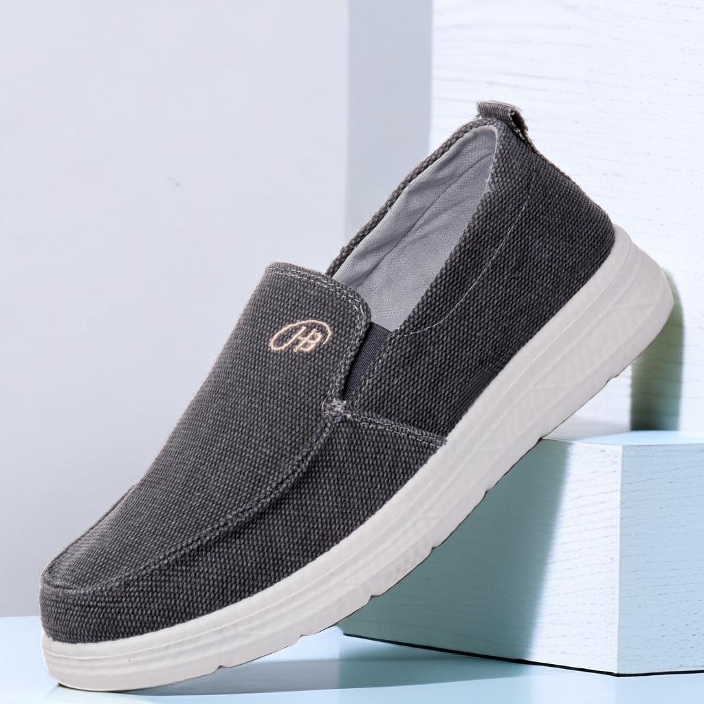 Extra Large Men's Canvas Shoes: Casual Slip-On, Sizes 45-48