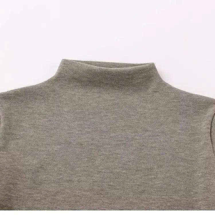 

Women s Cashmere-Feel Thick Warm Half-High Neck Base Layer Top - Slim Fit for Autumn/Winter XL