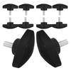 10 Pcs Microphone Stand Screw Plate Screws Clamping Hardware Solid Plastic Threaded Thumb Bolt