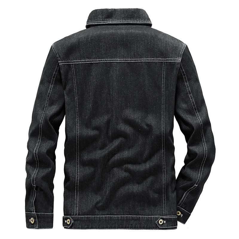 Oversize Outdoor Sports Lapel Denim Vintage Jacket Men's Casual Top Loose Versatile Coat Men