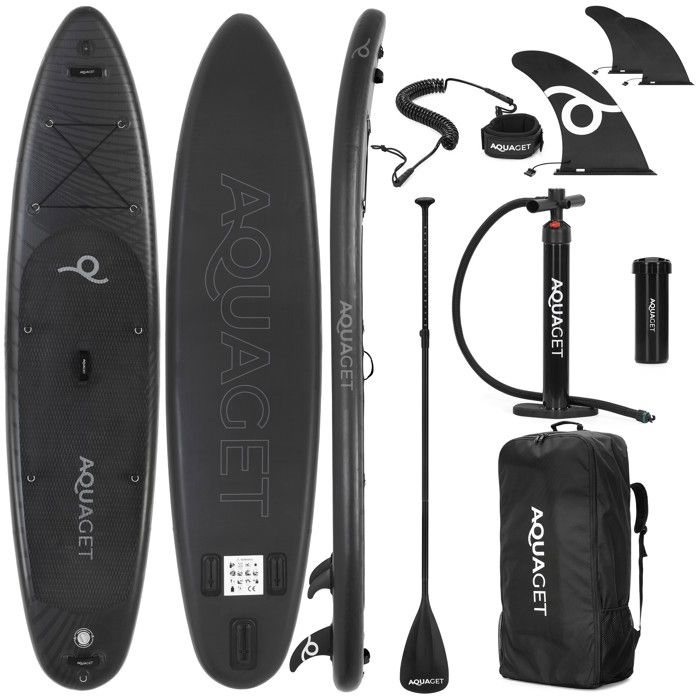 Inflatable SUP Board - SPRINGOS - Aquaget 350 Cm - DWF Dropstitch - Load 150 Kg - 3 Fins + Accessories