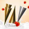 100 Pezzi Carta Stagnola Usa e Getta Porta Gelato Colore Solido Anti-Sporco Manico Spesso Manicotto Cono Gelato