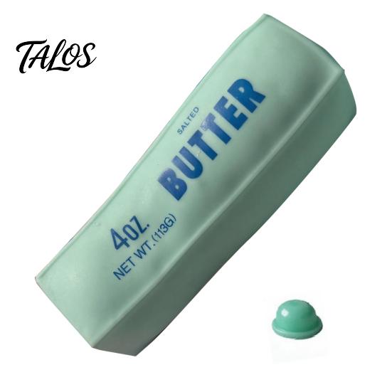 Butter Stick Toy with Stopper DIY Stress Relief Toy, Hollow Fillable Skin TPR Stopper, Empty Bar Squeeze for Teens Adults