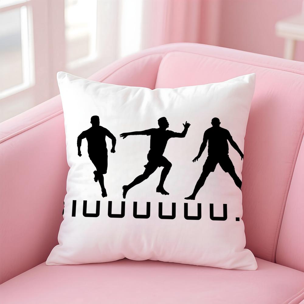 CR7 CCristiano RRonaldoS Cushion Cover Pillow Case Soft Friendly Fabric  Concealed Zipper