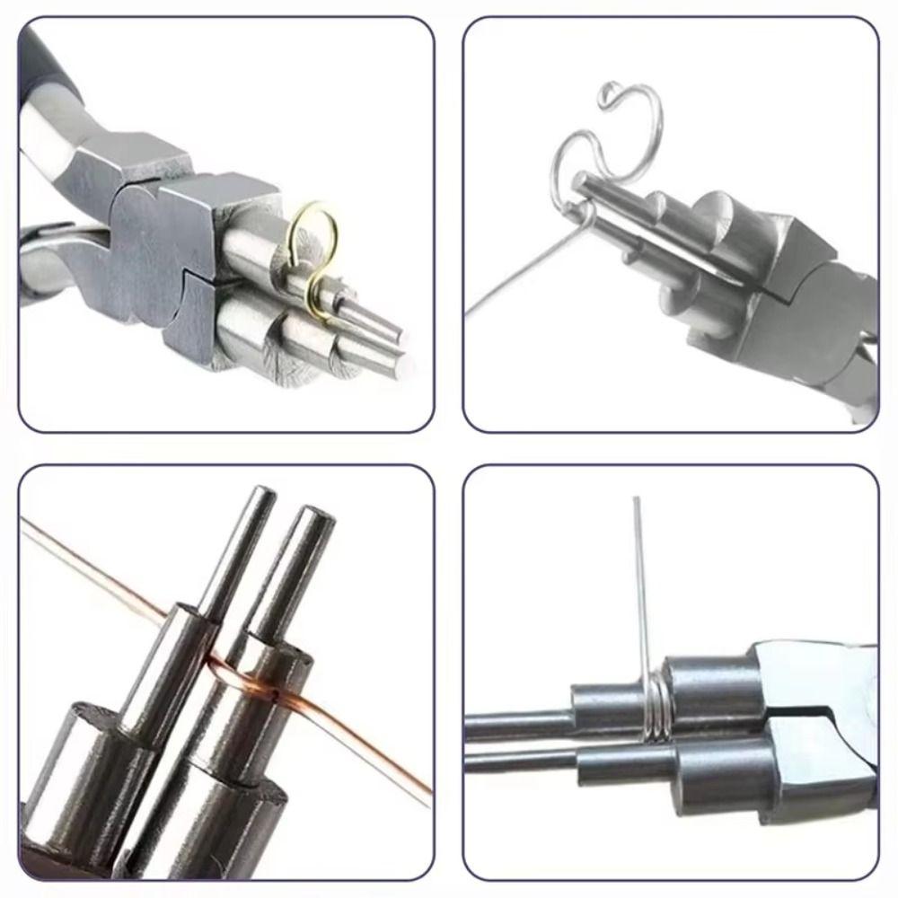 Coil Winding Tool Jewelry Pliers Multifunctional Round-nosed Pliers Six-section Pliers  Jewelry