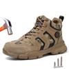 Plus Sise 38-48 Men Safety Shoes Lightweight Indestructible Work Sneakers Anti-smash Steel Toe Protective Safety Boots