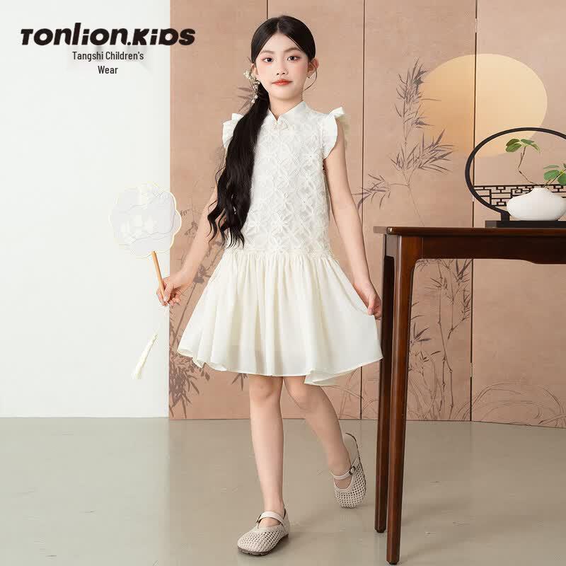 Tang Shi Girls  Short Sleeve Princess Dress 140