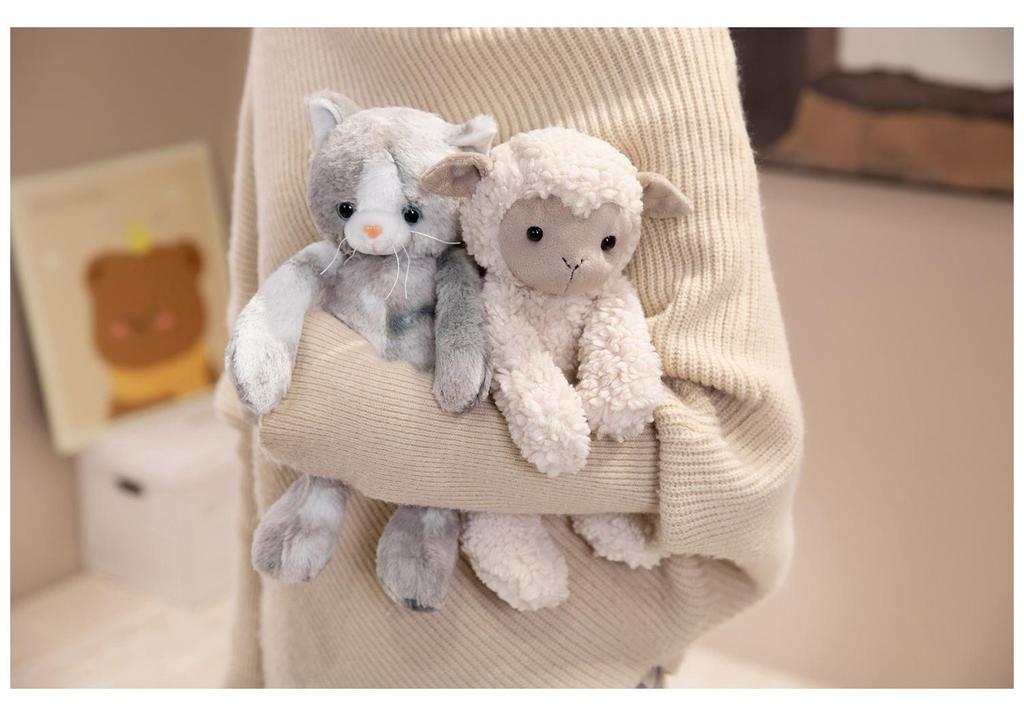 Cute Lamb Wool Plush Toy - Soothing Doll & Charming Companion for Girls