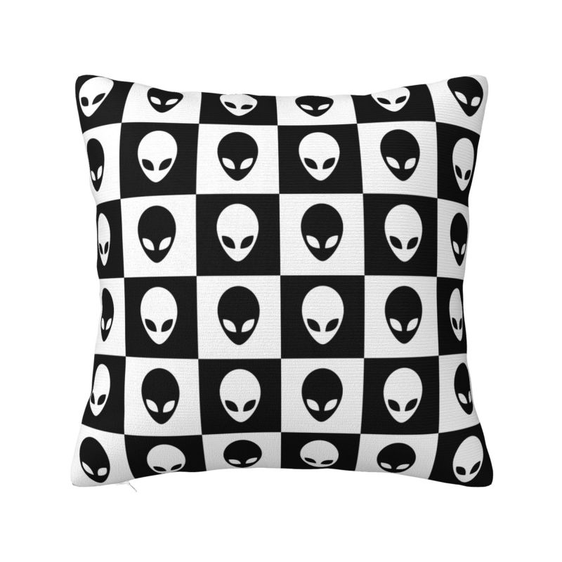 

Custom Space Alien Cushion Cover 40x40cm Velvet Throw Pillow Case for Sofa Car Square Pillowcase Home Decor 30x30cm 12x12in