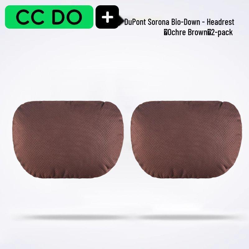 Car Lumbar and Neck Support Pillow Set Neck Pillow Duo Set [Genuine DuPont Velvet]