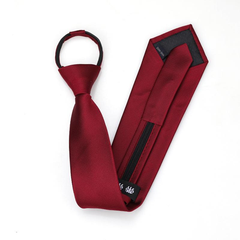 Black Zipper-Free Lazy Blue Men And Women Business Dress Interview To Work Groom Wedding Korean Version Narrow Tie
