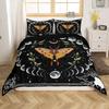 Erosebridal Sugar Skull Comforter Cover Set Skeleton Bones Duvet Cover,Gothic Moth Decor Bedding Sets Twin Magic Unicorn Rabbit Skulls Beddi