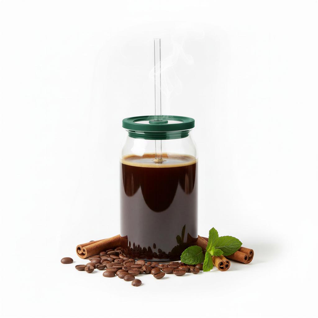 0.5L Eco Bottle Transparent With Lid And Straw For Drinks