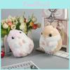 Chaveiro Brinquedo de Pelúcia Adorável Criativo de Hamster Para Amantes de Animais Fofos 11cm