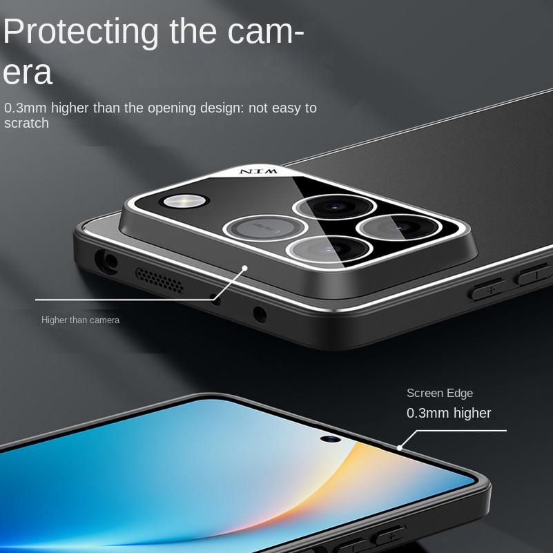 Micro-frosted Back Panel Camera-raising Protective Case For Honor Win Honor Win RT Honor 500 Pro Honor500 Slim Back Cover