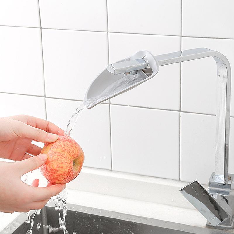 

Silicone World Faucet Extender Water Saving Help Children Wash Hands Device Bathroom Kitchen Accessories Sink Faucet Extension сірий колір