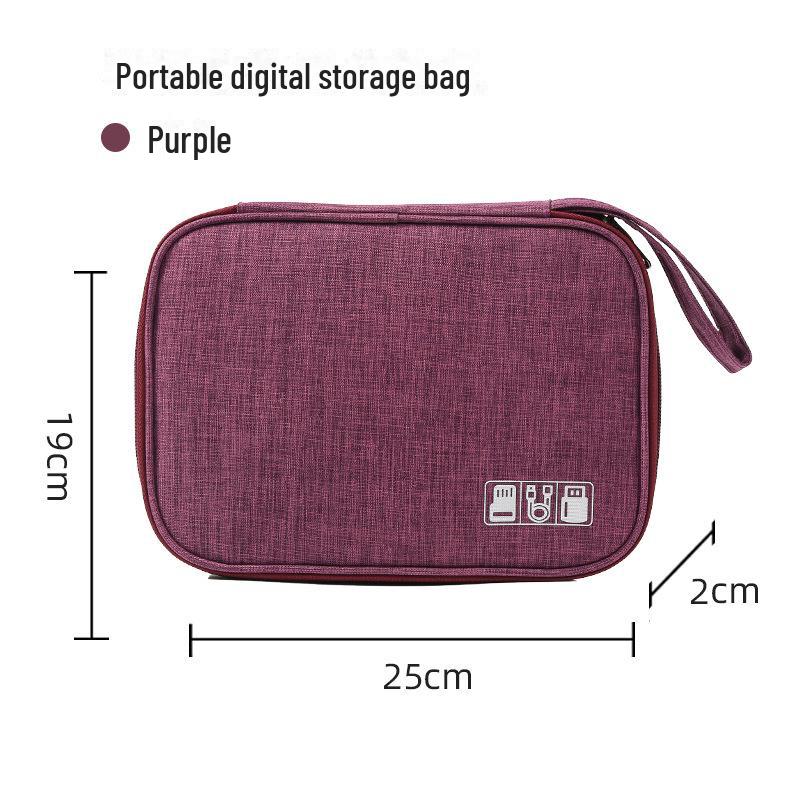 Multifunctional Travel Bag for Cables, Chargers, Power Banks, and Cosmetics